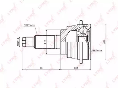 Шрус LYNXAUTO CO-7328