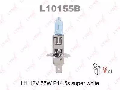 Лампа галогеновая h1 LYNXAUTO L10155B
