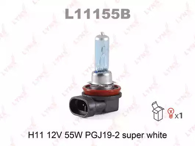 Лампа галогеновая h11 LYNXAUTO L11155B