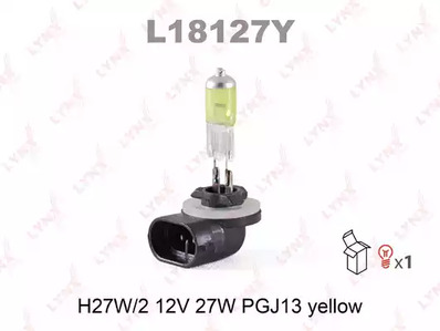 Лампа галогеновая h27/2 LYNXAUTO L18127Y