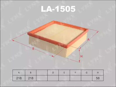 Воздушный фильтр LYNXAUTO LA-1505