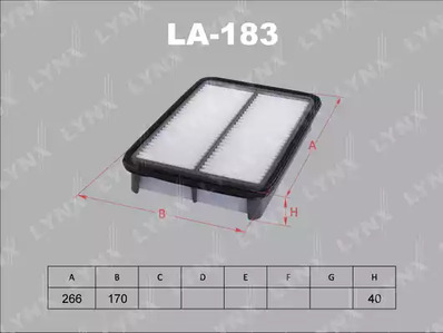 Воздушный фильтр LYNXAUTO LA-183