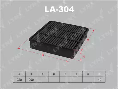 Воздушный фильтр LYNXAUTO LA-304
