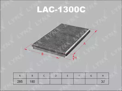 Салонный фильтр LYNXAUTO LAC-1300C