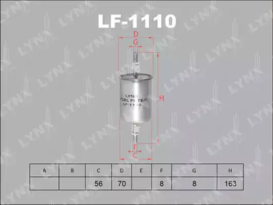 Топливный фильтр LYNXAUTO LF-1110