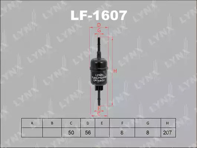 Топливный фильтр LYNXAUTO LF-1607