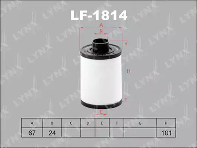 Фильтр топливный LYNXAUTO LF-1814