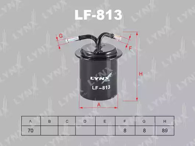 Топливный фильтр LYNXAUTO LF-813