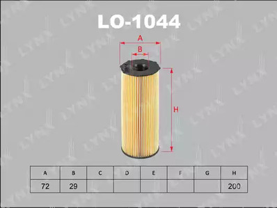 Масляный фильтр LYNXAUTO LO-1044
