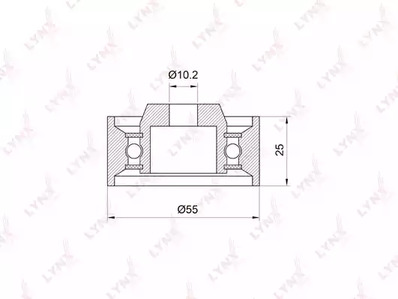 Ролик обводной LYNXAUTO PB-3009