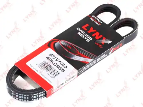 Поликлиновой ремень (ручейковый) LYNXAUTO 4PK0955