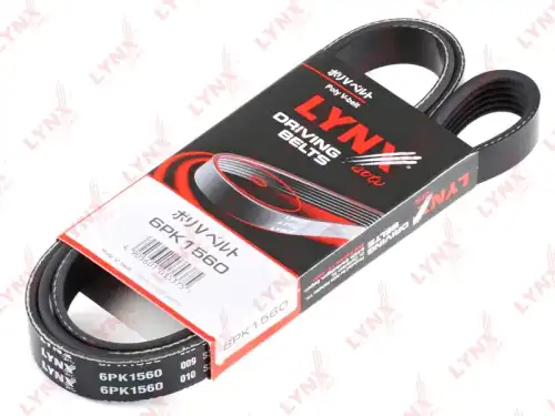 Поликлиновой ремень (ручейковый) LYNXAUTO 6PK1560