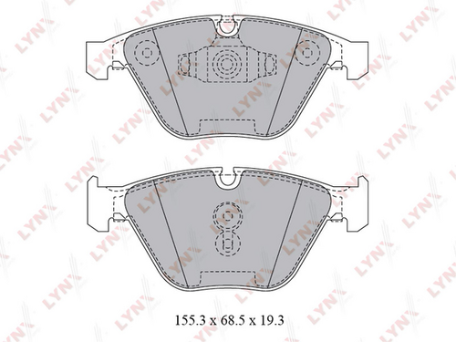 Тормозные колодки LYNXAUTO BD-1423