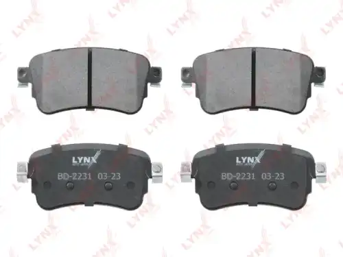 Колодки тормозные дисковые /комплект 4 шт./ LYNXAUTO BD-2231