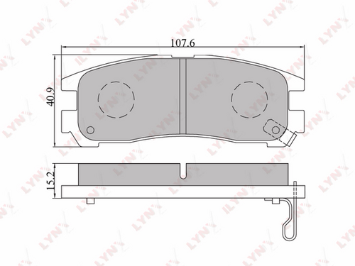 Тормозные колодки LYNXAUTO BD-5508