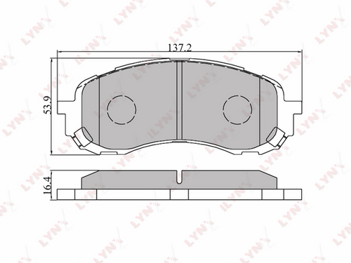 Тормозные колодки LYNXAUTO BD-7102