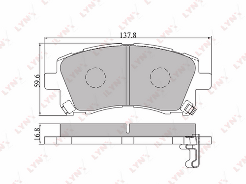 Тормозные колодки LYNXAUTO BD-7104