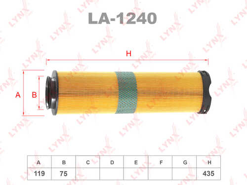 Воздушный фильтр LYNXAUTO LA-1240