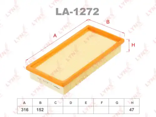 Воздушный фильтр LYNXAUTO LA-1272