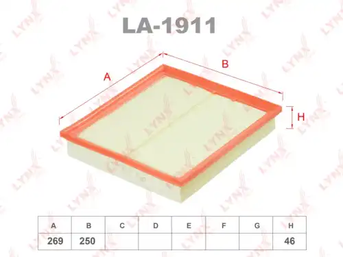 Воздушный фильтр LYNXAUTO LA-1911