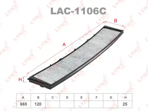 Салонный фильтр LYNXAUTO LAC-1106C