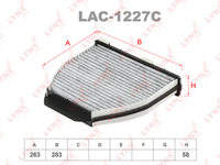 Салонный фильтр LYNXAUTO LAC-1227C