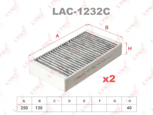 Салонный фильтр LYNXAUTO LAC-123