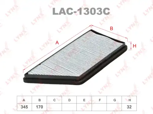Фильтр салона LYNXAUTO LAC-1303