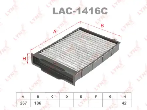 Салонный фильтр LYNXAUTO LAC-1416C