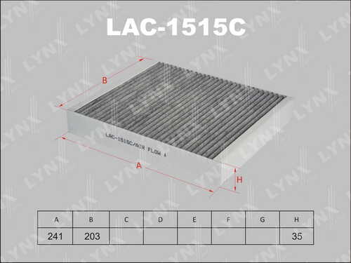 Салонный фильтр LYNXAUTO LAC-1515C