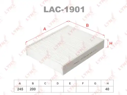 Салонный фильтр LYNXAUTO LAC-1901