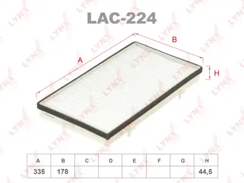 Салонный фильтр LYNXAUTO LAC-224