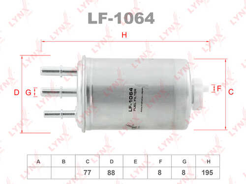 Топливный фильтр LYNXAUTO LF-1064