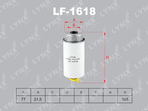 Топливный фильтр LYNXAUTO LF-1618