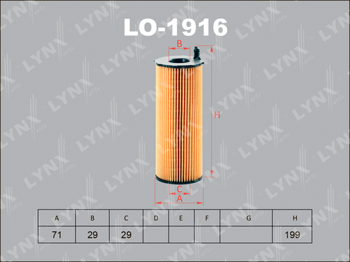 Фильтр масляный LYNXAUTO LO-191