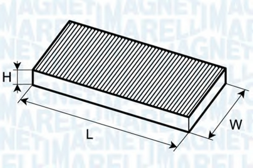 Салонный фильтр MAGNETI MARELLI 350203061050