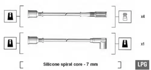 Провода зажигания MAGNETI MARELLI 9411 05260649