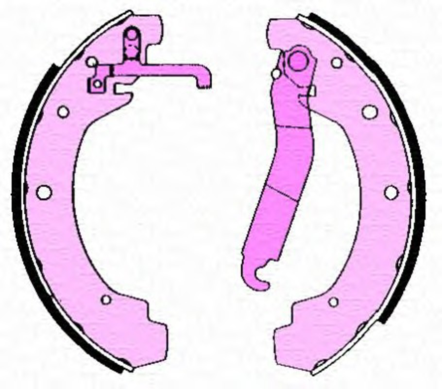 Колодки тормозные барабанные MAGNETI MARELLI 360219196300