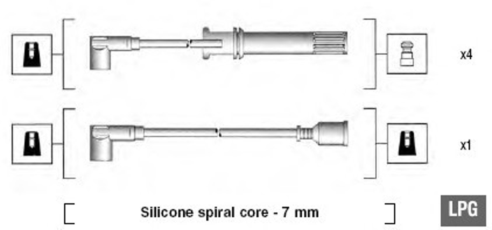 Комплект проводов зажигания MAGNETI MARELLI 941105200643