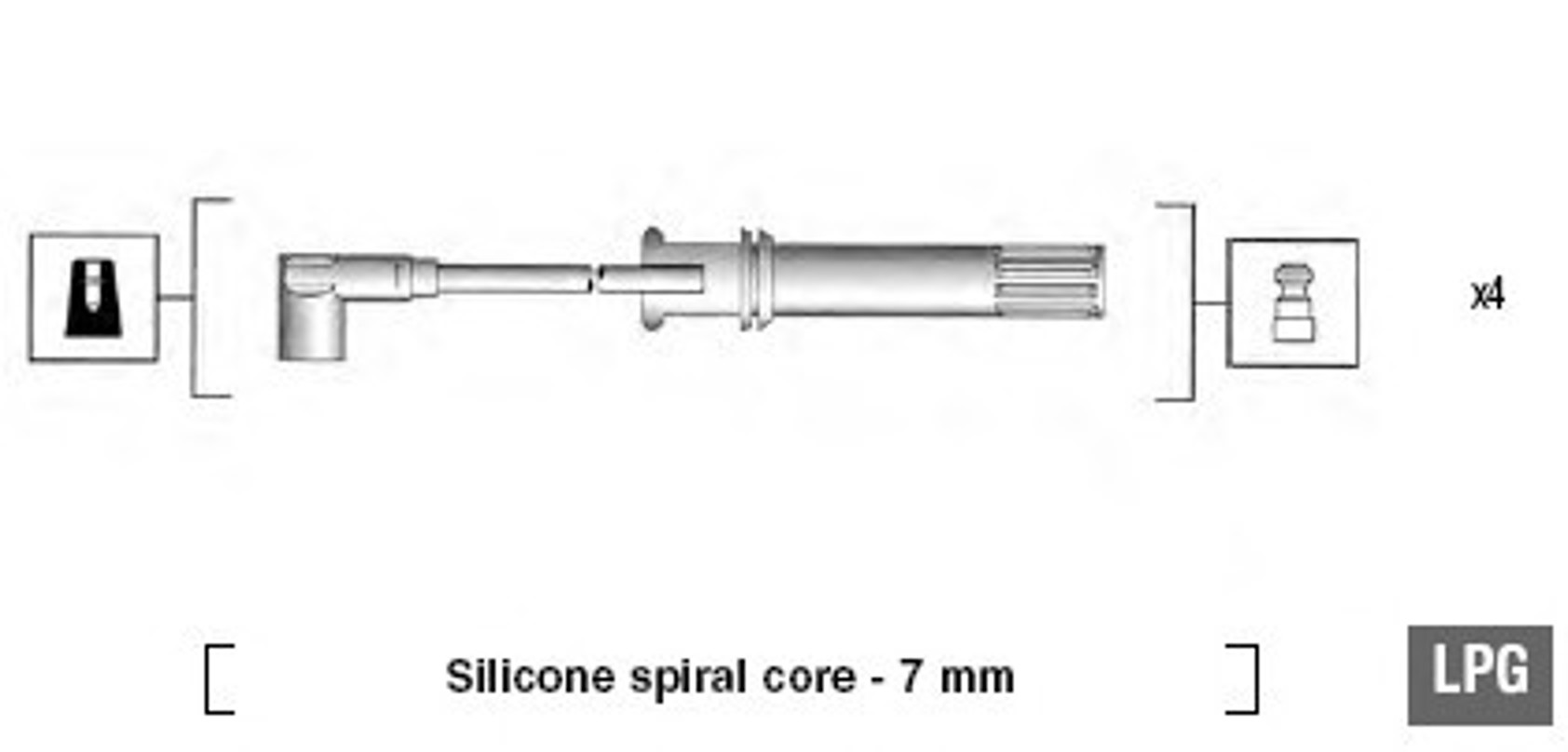 Комплект проводов зажигания MAGNETI MARELLI 941105250648