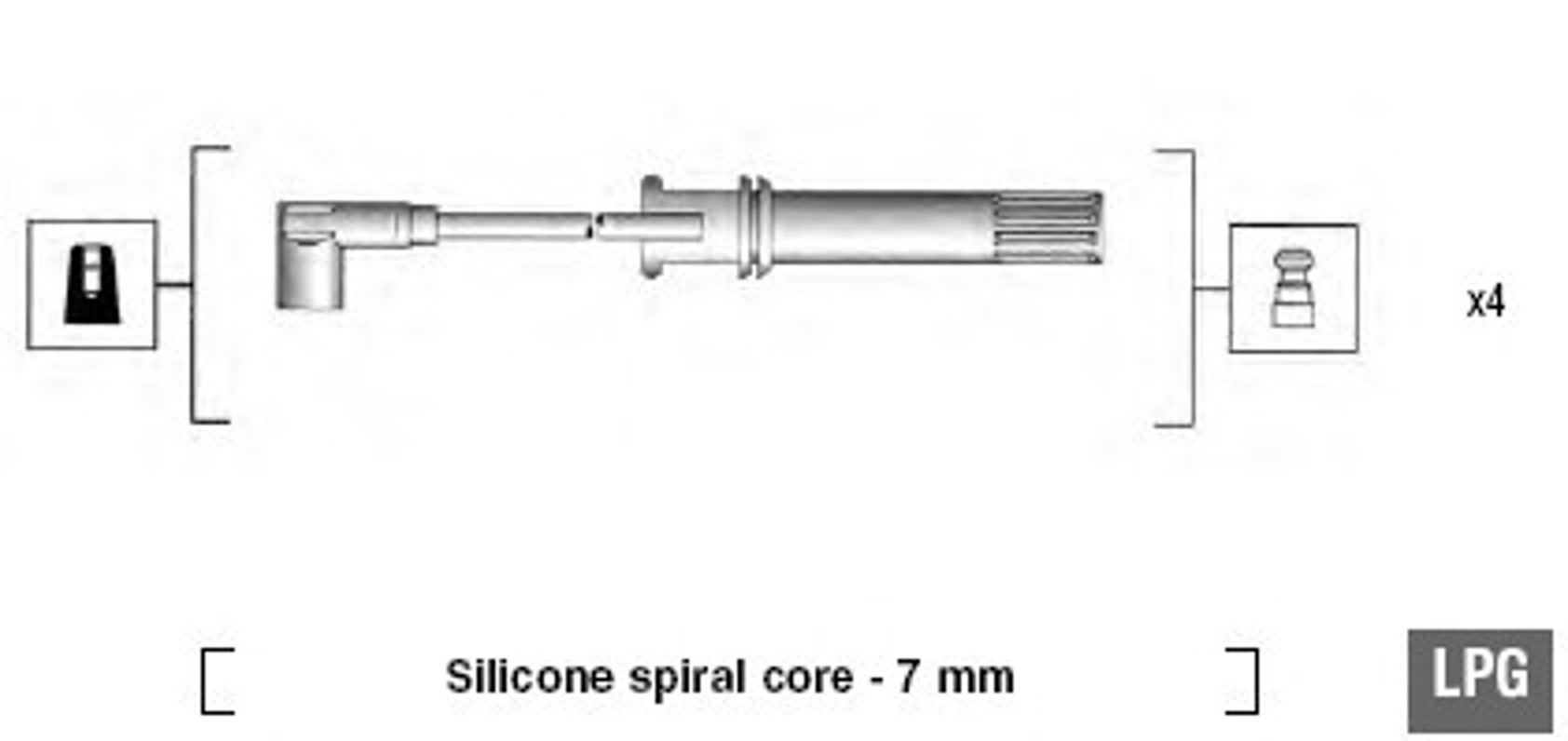 Комплект проводов зажигания MAGNETI MARELLI 941105280650