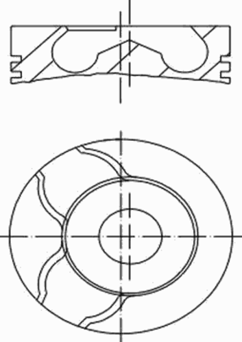 Поршень двс MAHLE/KNECHT 001 01 01