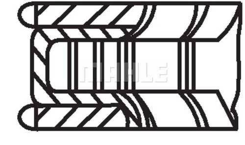 001 24 n0 кольца поршневые d80x1.2x1.75x3 std (1) MAHLE/KNECHT 001 24 N0