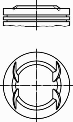 Поршень двс MAHLE/KNECHT 009 44 00