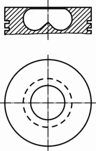 015 69 00 поршень d86x2x2x2 std MAHLE/KNECHT 015 69 00