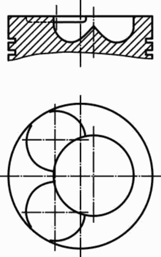 Поршень двс MAHLE/KNECHT 030 58 12
