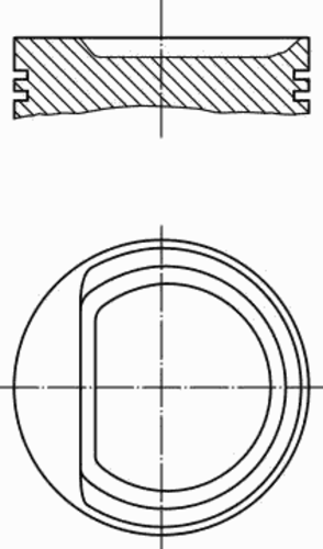 Поршень двс MAHLE/KNECHT 030 71 00