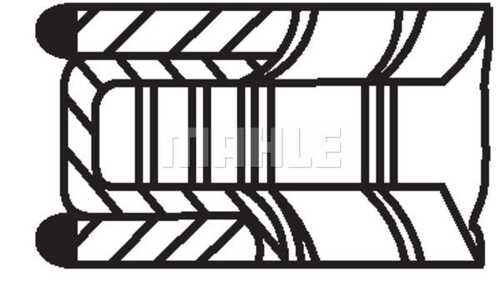 039 rs 10113 0n0 колец поршневых комплект MAHLE/KNECHT 039 RS 10113 0N0