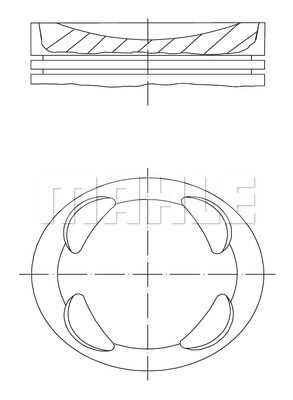 Поршень двс MAHLE/KNECHT 081PI00104001