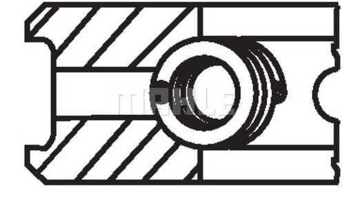 Кольца поршневые MAHLE/KNECHT 10197N0